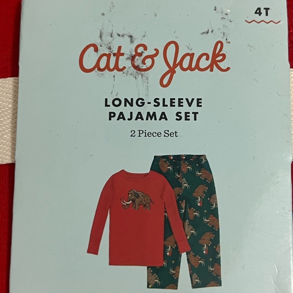 Christmas Dinosaur Pajama Set - Picture 2 of 4